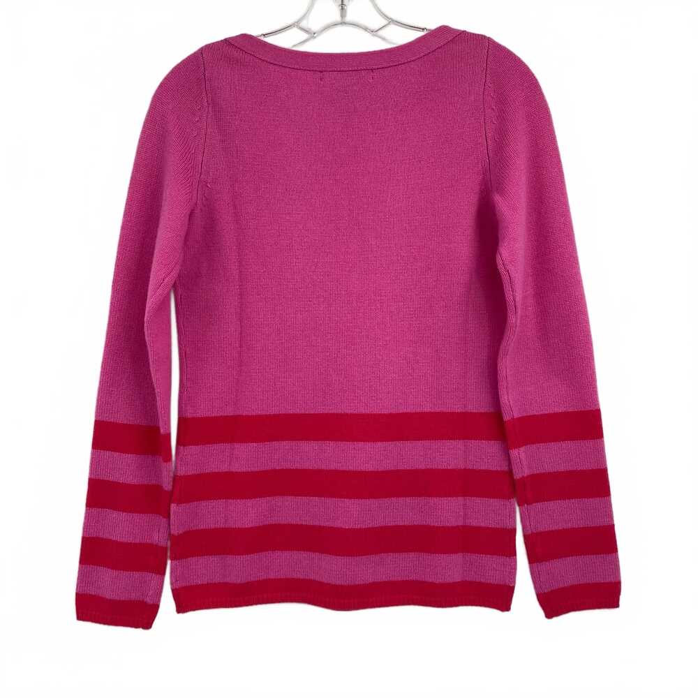 Banana Republic Pink Red Striped Wool Cashmere Blend Sweater | XS Regular - Picture 2 of 6
